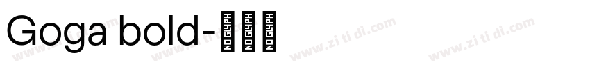 Goga bold字体转换
